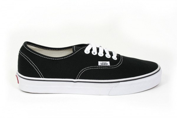 Vans Authentic Skate Shoes, Black/White, Canvas, Trainers, Unisex, New